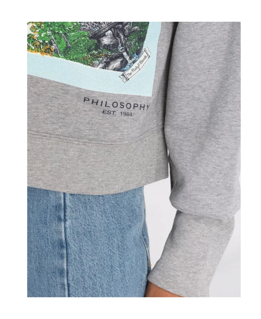 Illustration-Print Cotton Sweatshirt