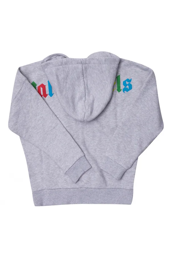 Logo-Print Zip-Up Hoodie