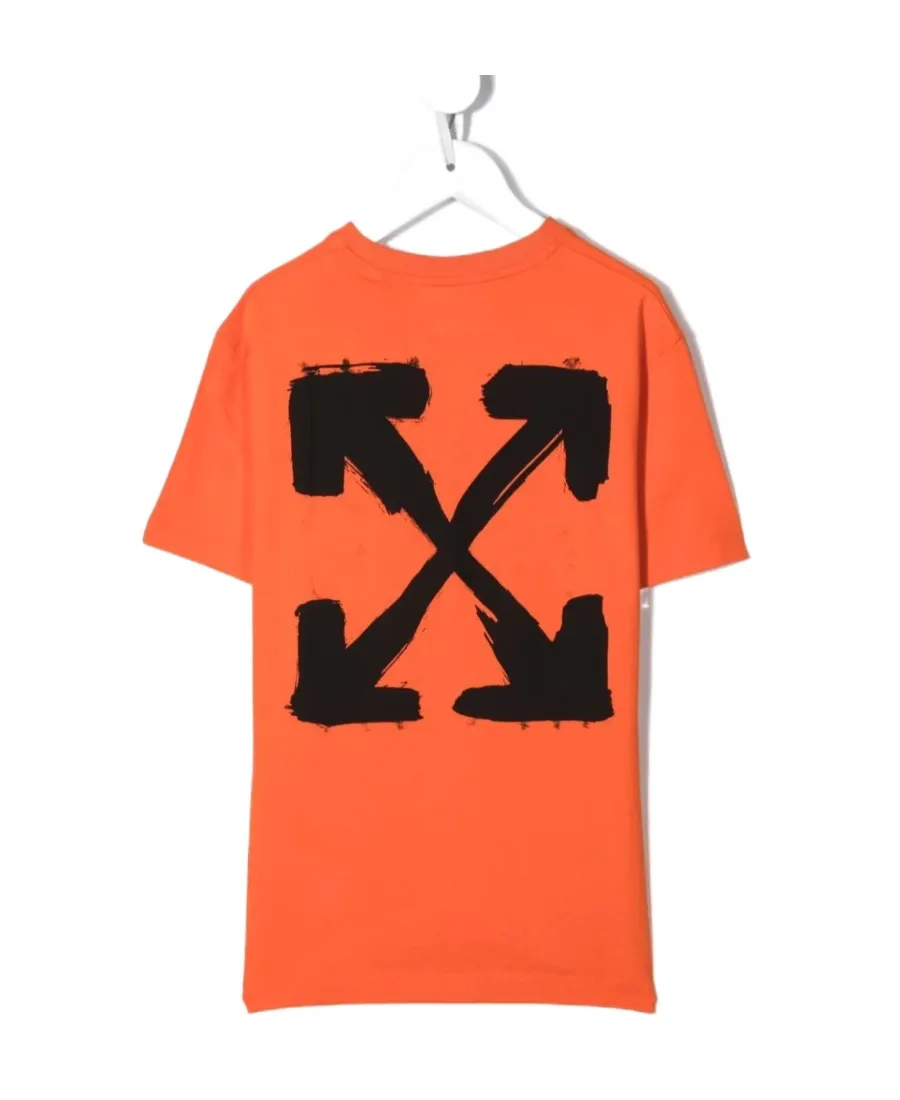 Leaf-Motif Cotton T-Shirt