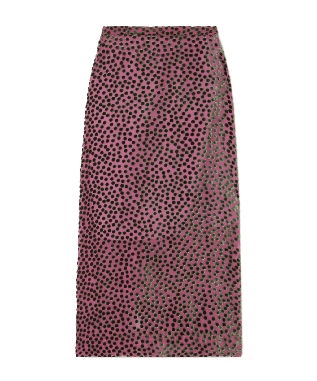 Polka Dot Midi Skirt