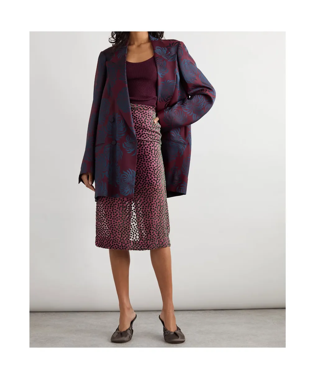 Polka Dot Midi Skirt