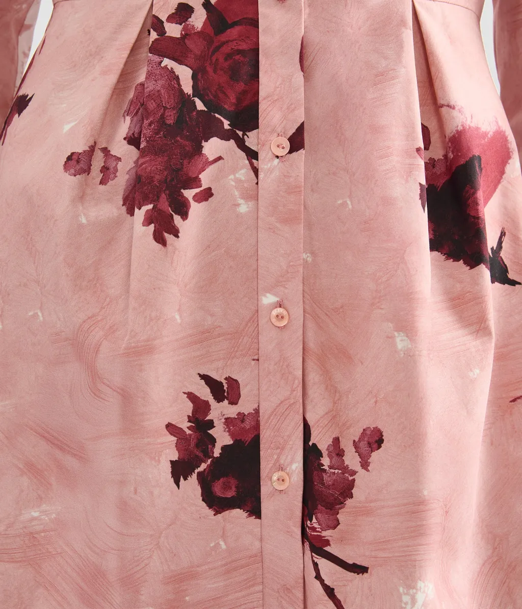 Floral-Print Shirt Dress