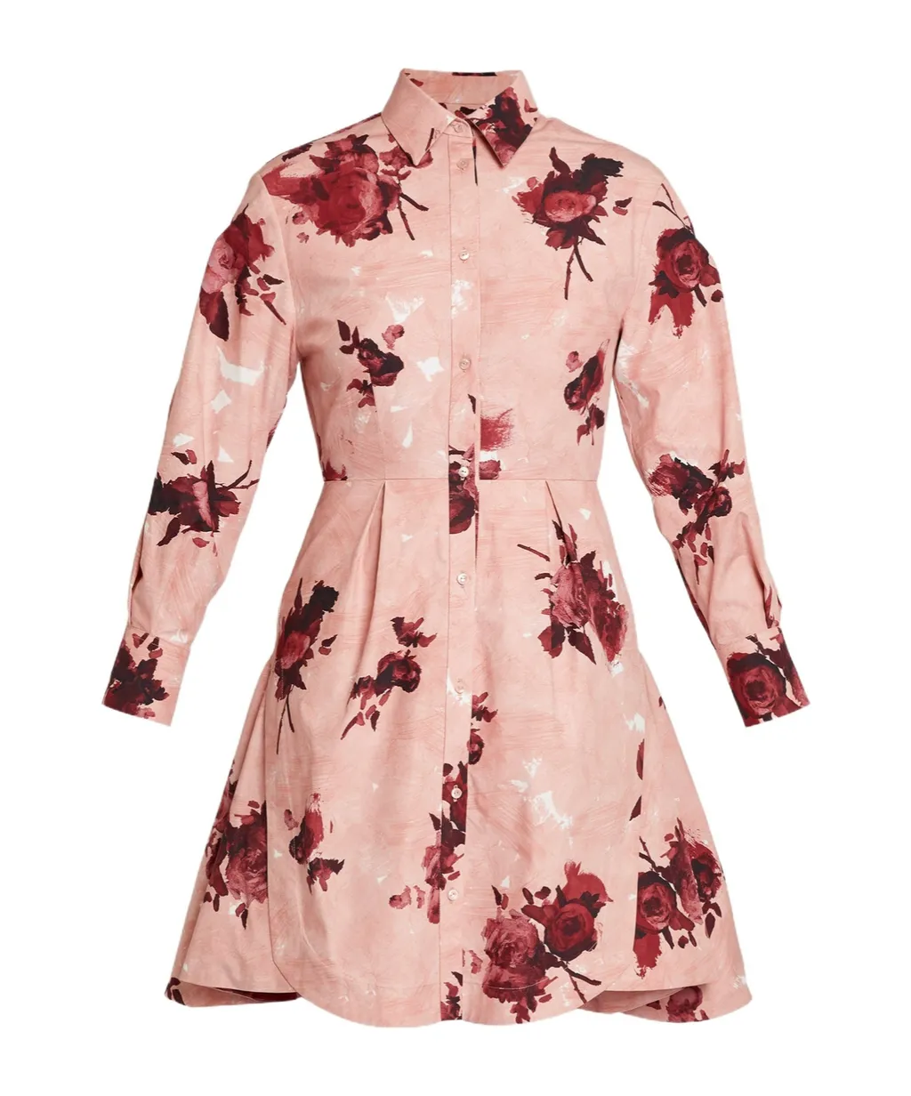 Floral-Print Shirt Dress