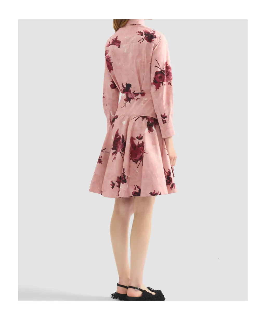 Floral-Print Shirt Dress
