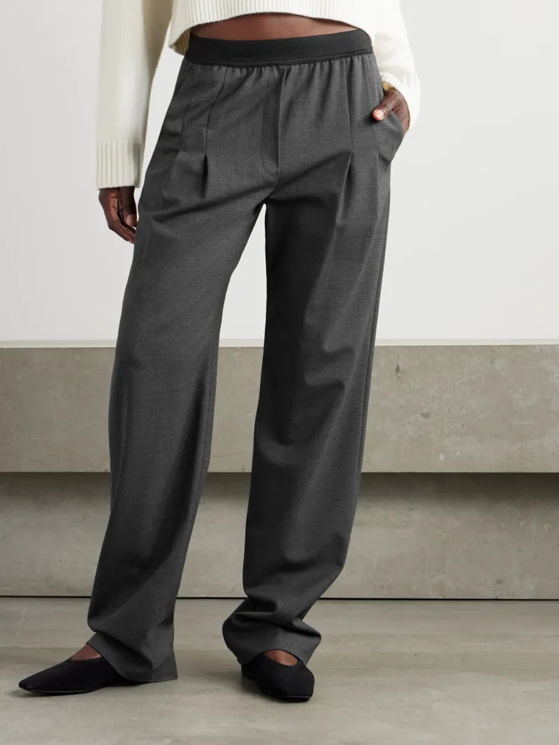 Elastic Waist Casual Pants
