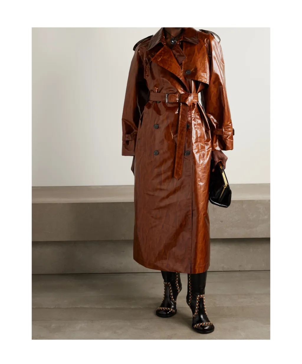 Long-Sleeved Trench Coat