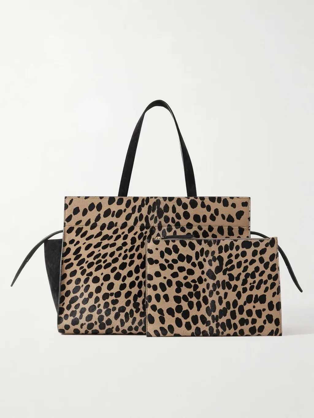 Crosby Leather-Trimmed Leopard-Print Calf Hair Tote