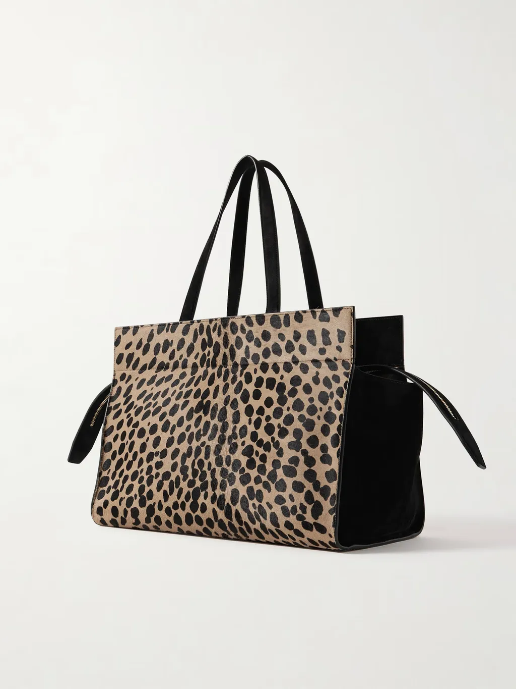 Crosby Leather-Trimmed Leopard-Print Calf Hair Tote
