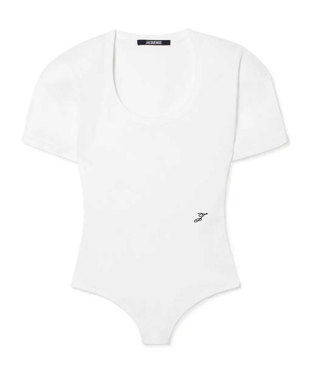 Jacquemus Scoop Neck Slim Fit Bodysuit