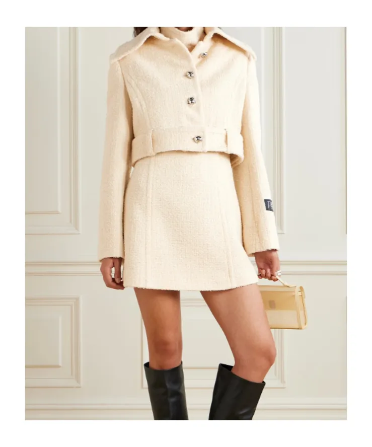 Belted Cropped Jacket