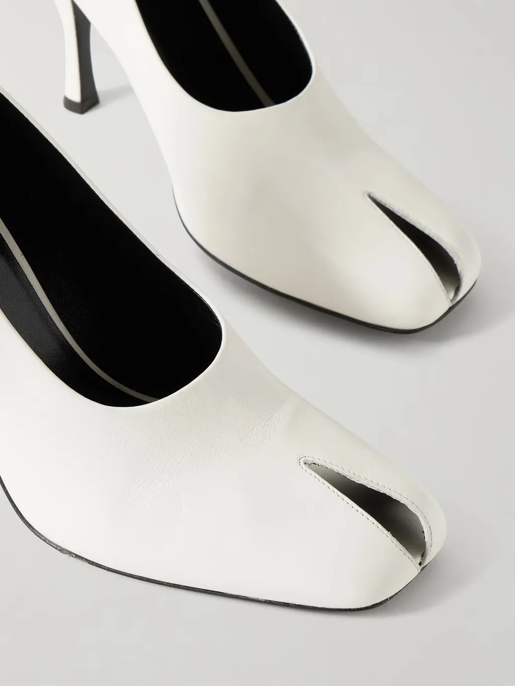 Khaite Eva Peep Toe Pumps
