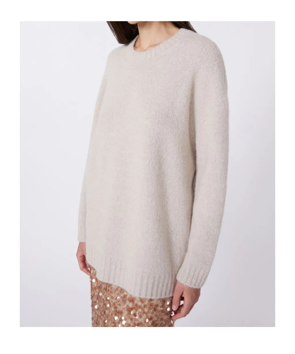 Oversized Alpaca And Cotton Sweater