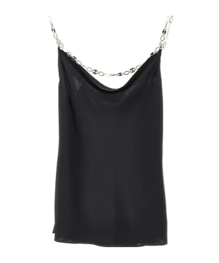 Rabanne Chain Strap Draped Top