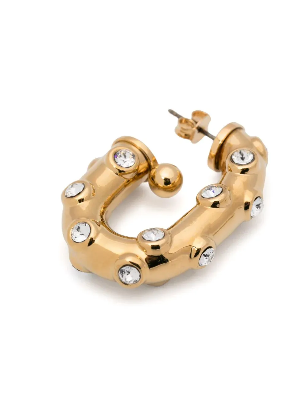 Rabanne Embellished Chunky Hoop Earrings