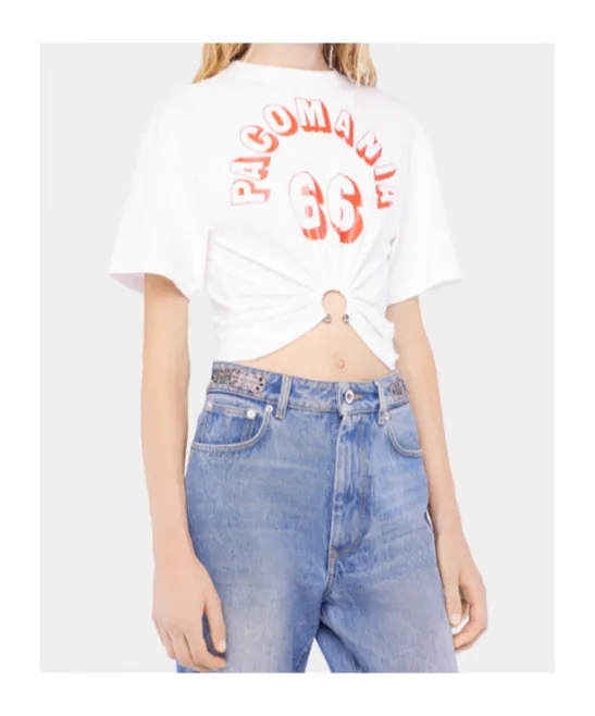 Rabanne Printed Piercing T-Shirt