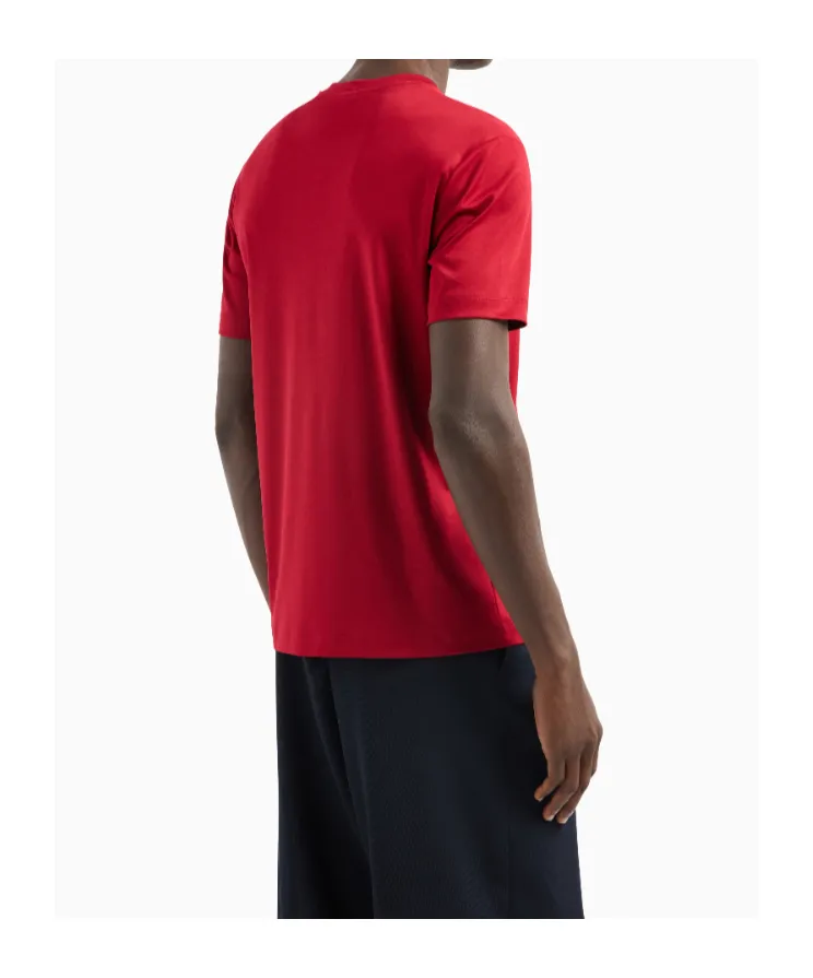 Giorgio Armani Logo Embroidered Crewneck T-Shirt