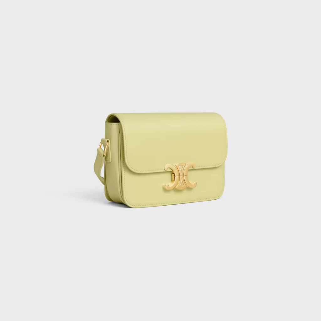 Teen Triomphe Bag In Shiny Calfskin