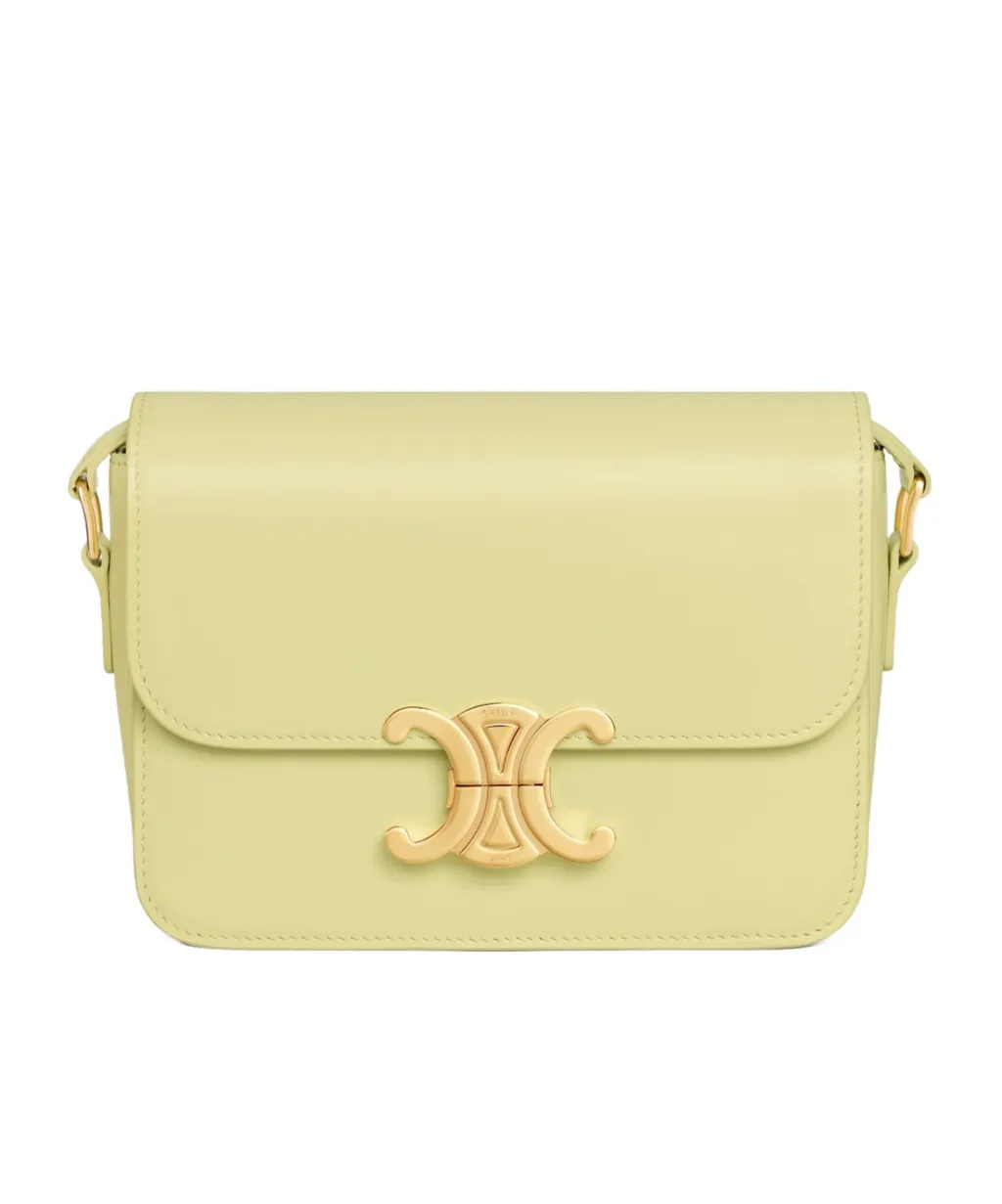 Teen Triomphe Bag In Shiny Calfskin