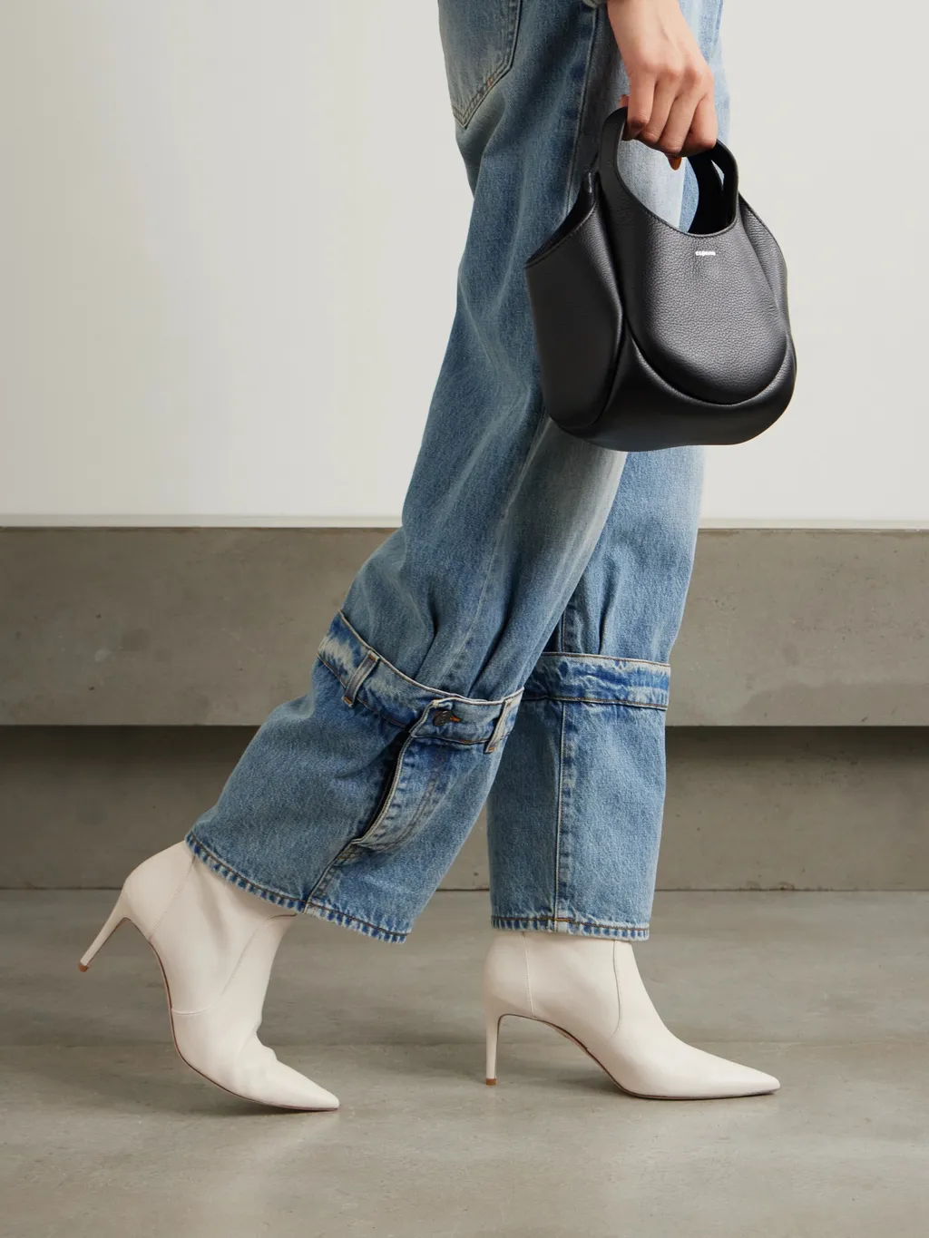 Stuart Power Leather Ankle Boots