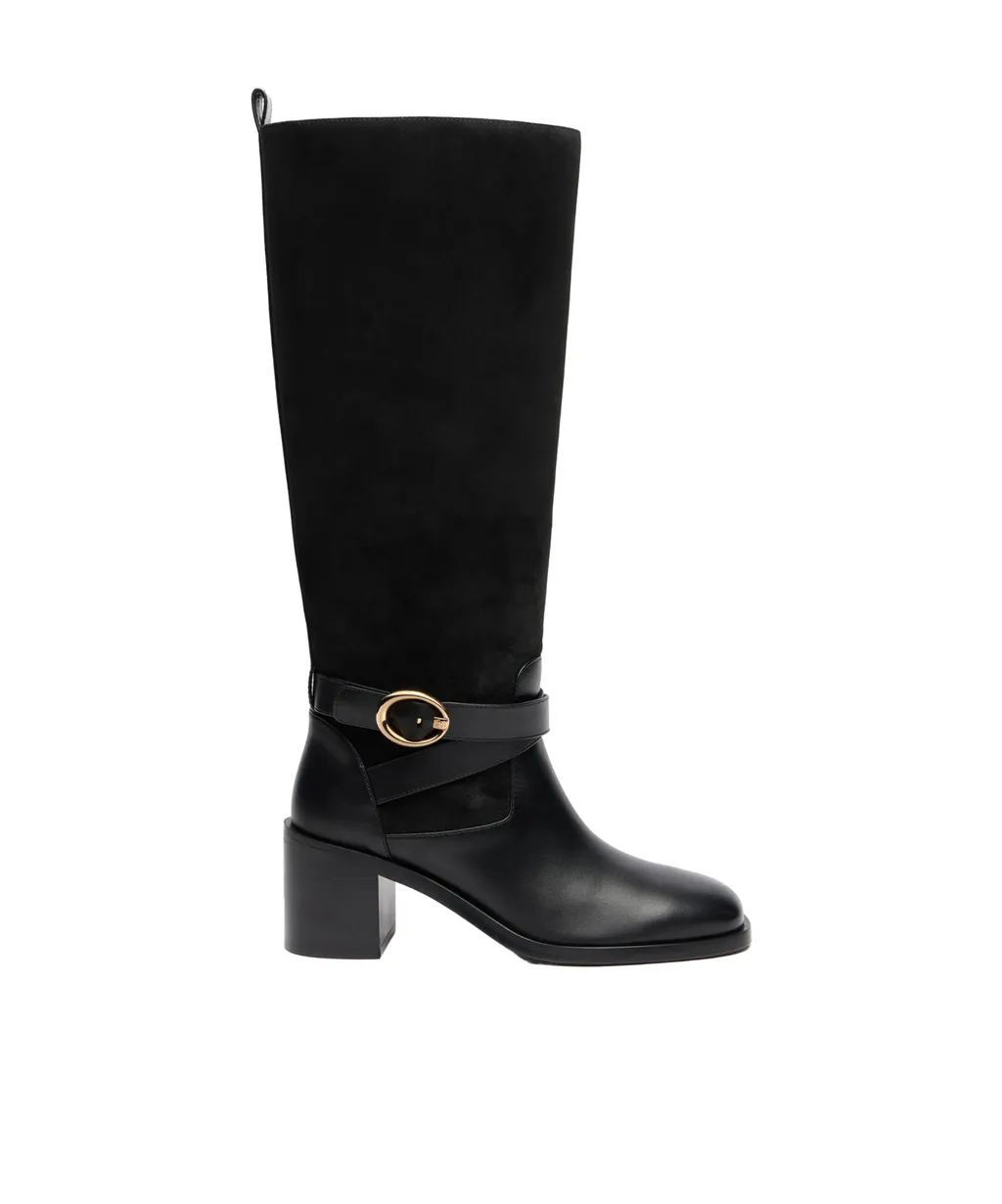Round-Toe Knee-High Boots