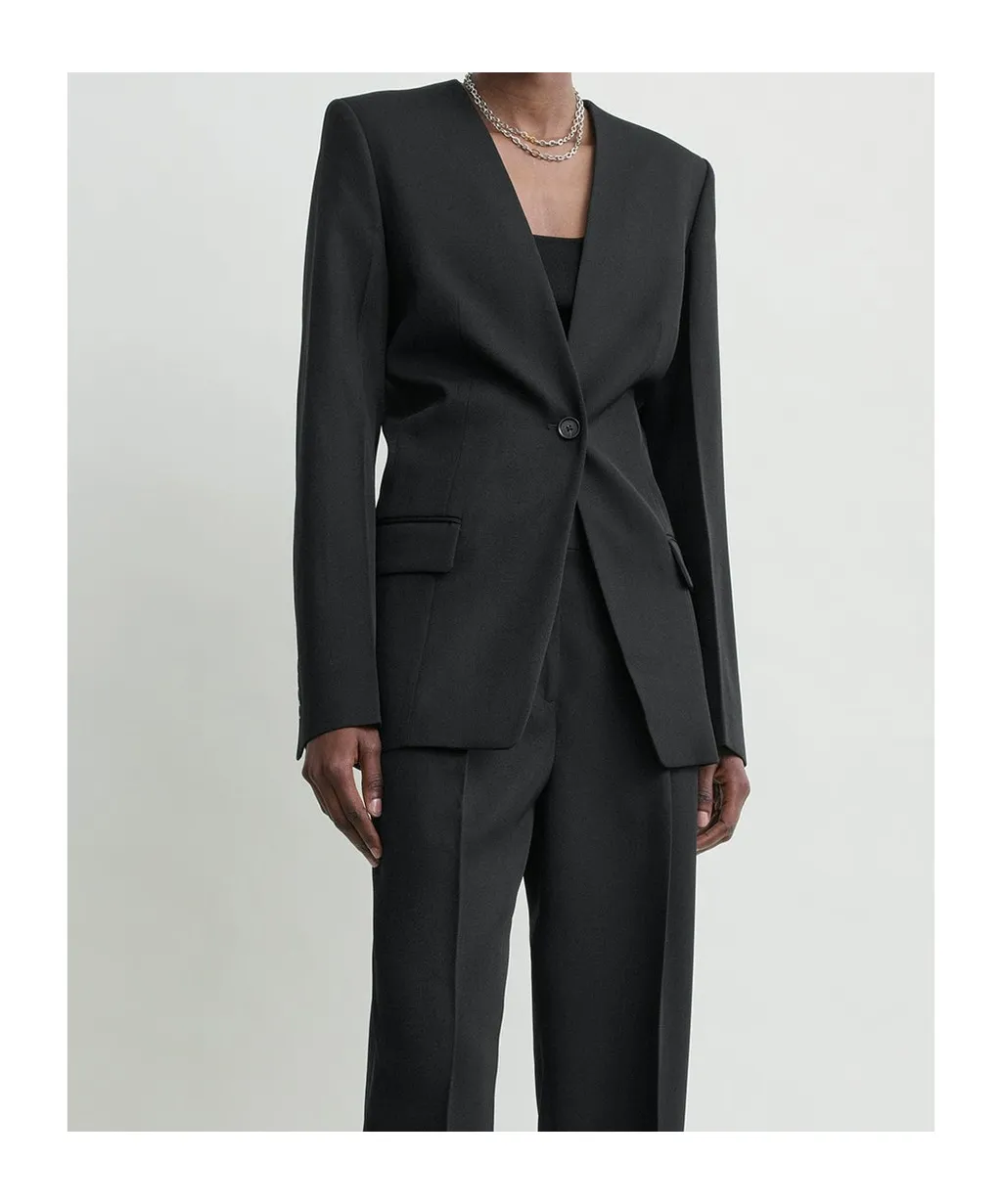 Wool Long-Sleeved Suit Jacket