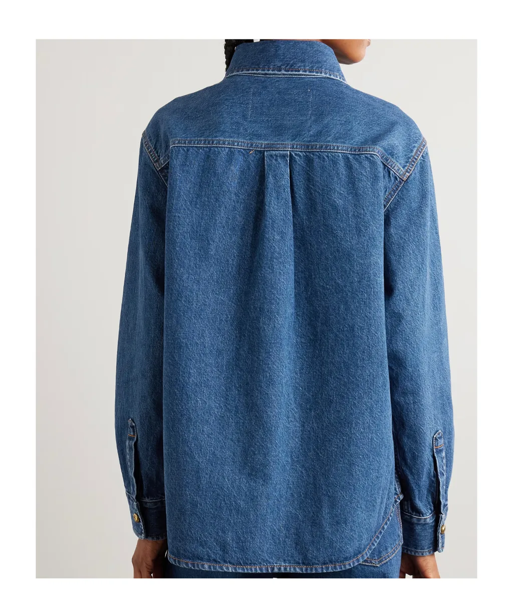 Nariida Berber Embroidered Denim Shirt
