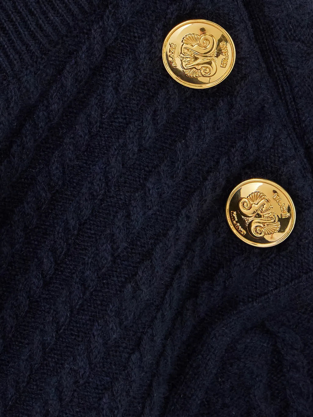 Highland Button-Detailed Cable-Knit Wool And Cashmere-Blend Sweater