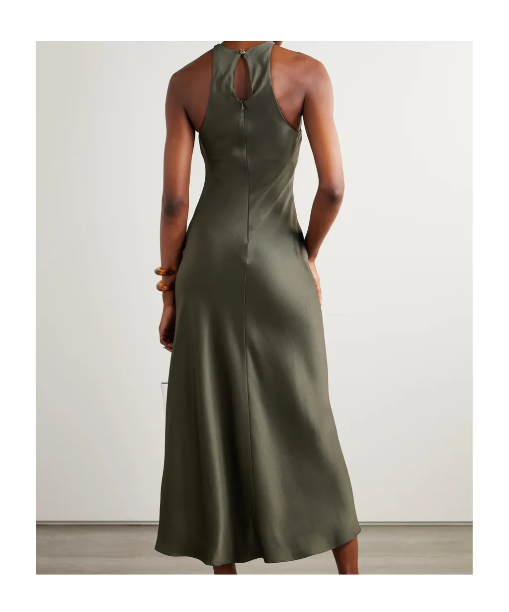 Skyros Satin Midi Dress