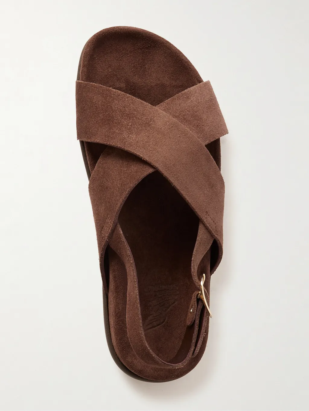 Round-Toe Flat Sandals
