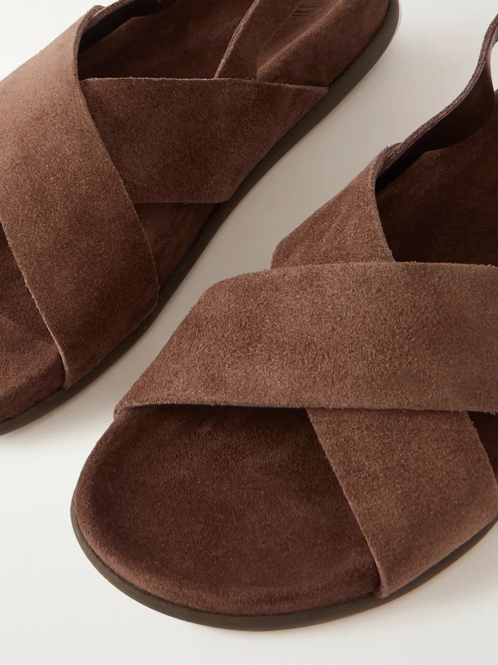 Round-Toe Flat Sandals