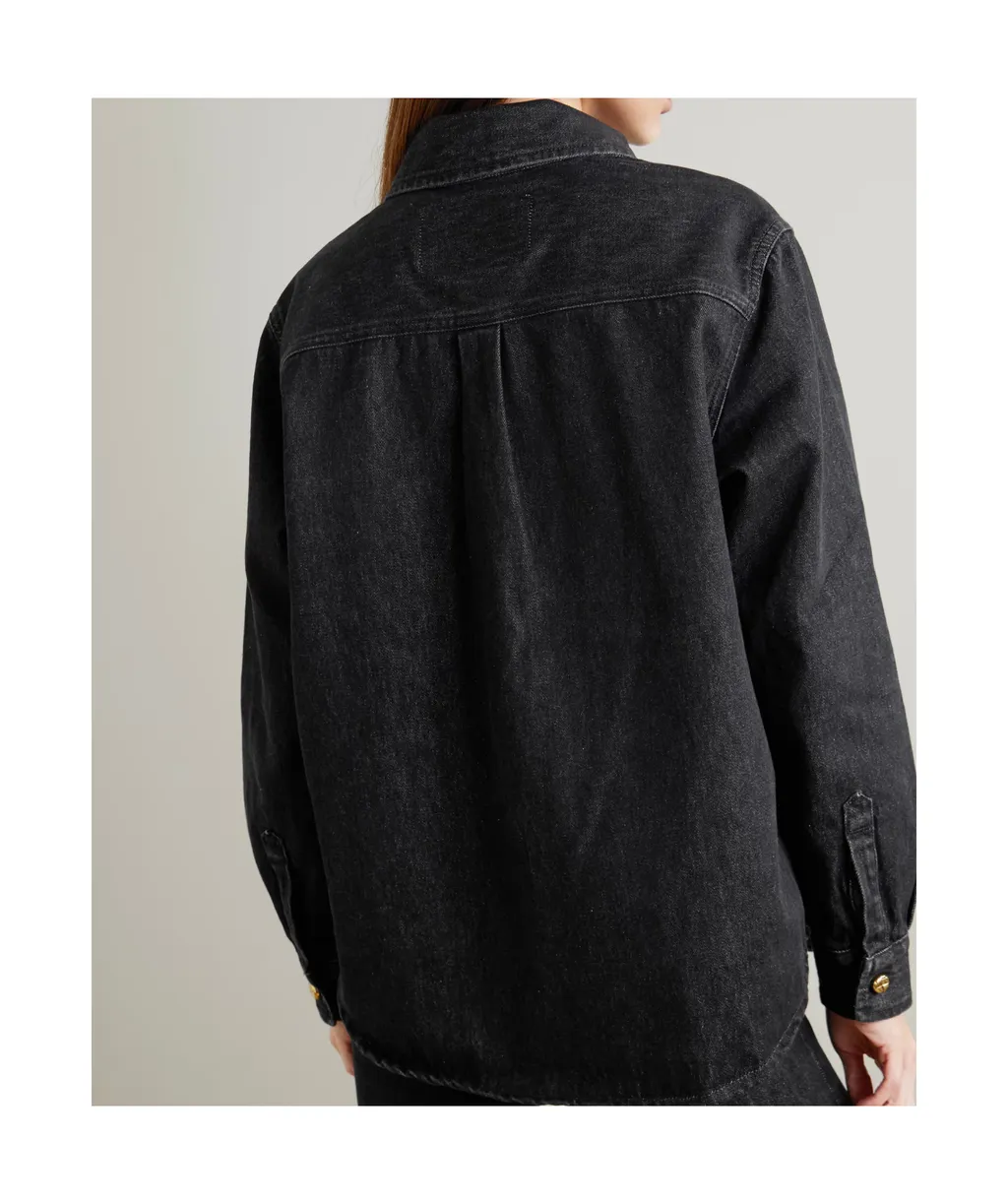 Berber Embroidered Denim Shirt