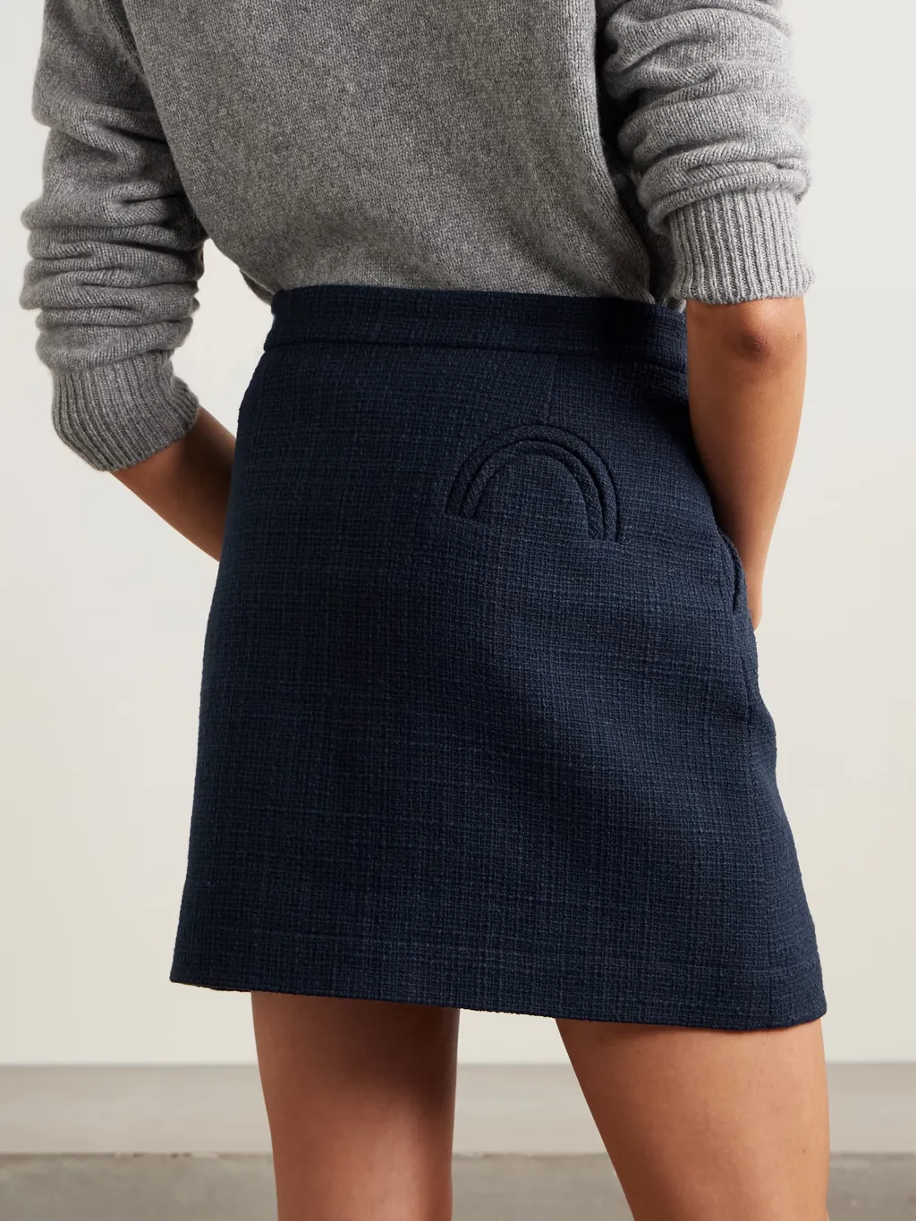 Missy Appaloosa Cotton-Blend Tweed Mini Skirt