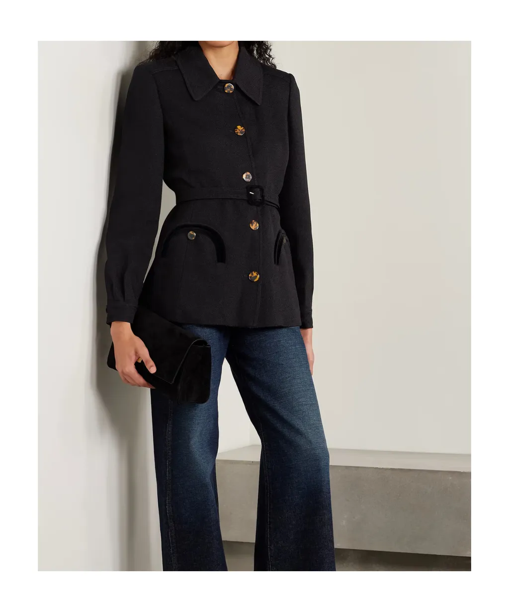 Collared Long-Sleeved Casual Jacket