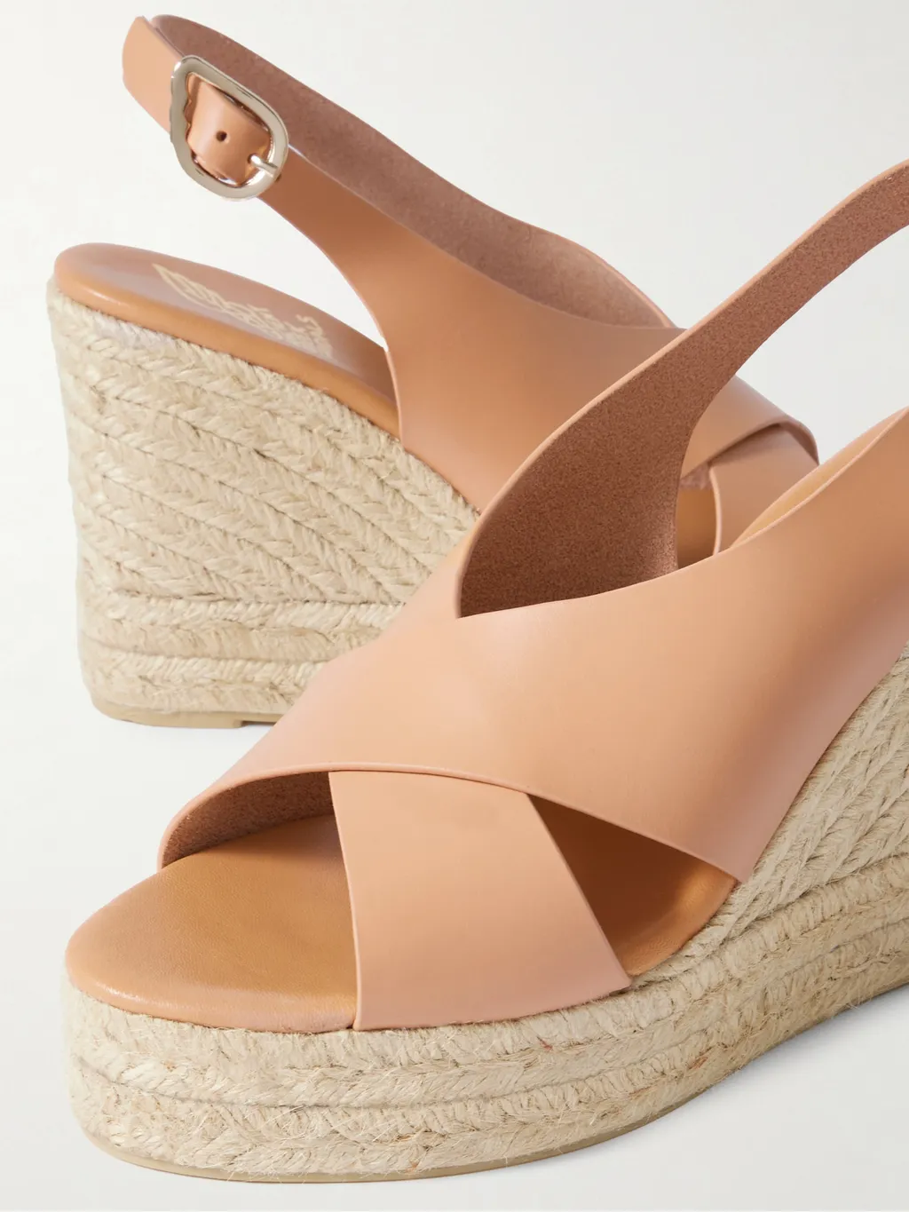 Maria Leather Espadrille Wedge Sandals