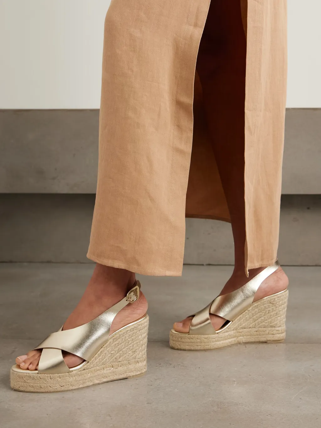 Open-Toe Wedge Sandals