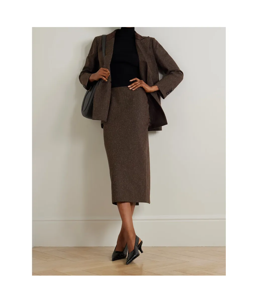 Slit Midi Skirt