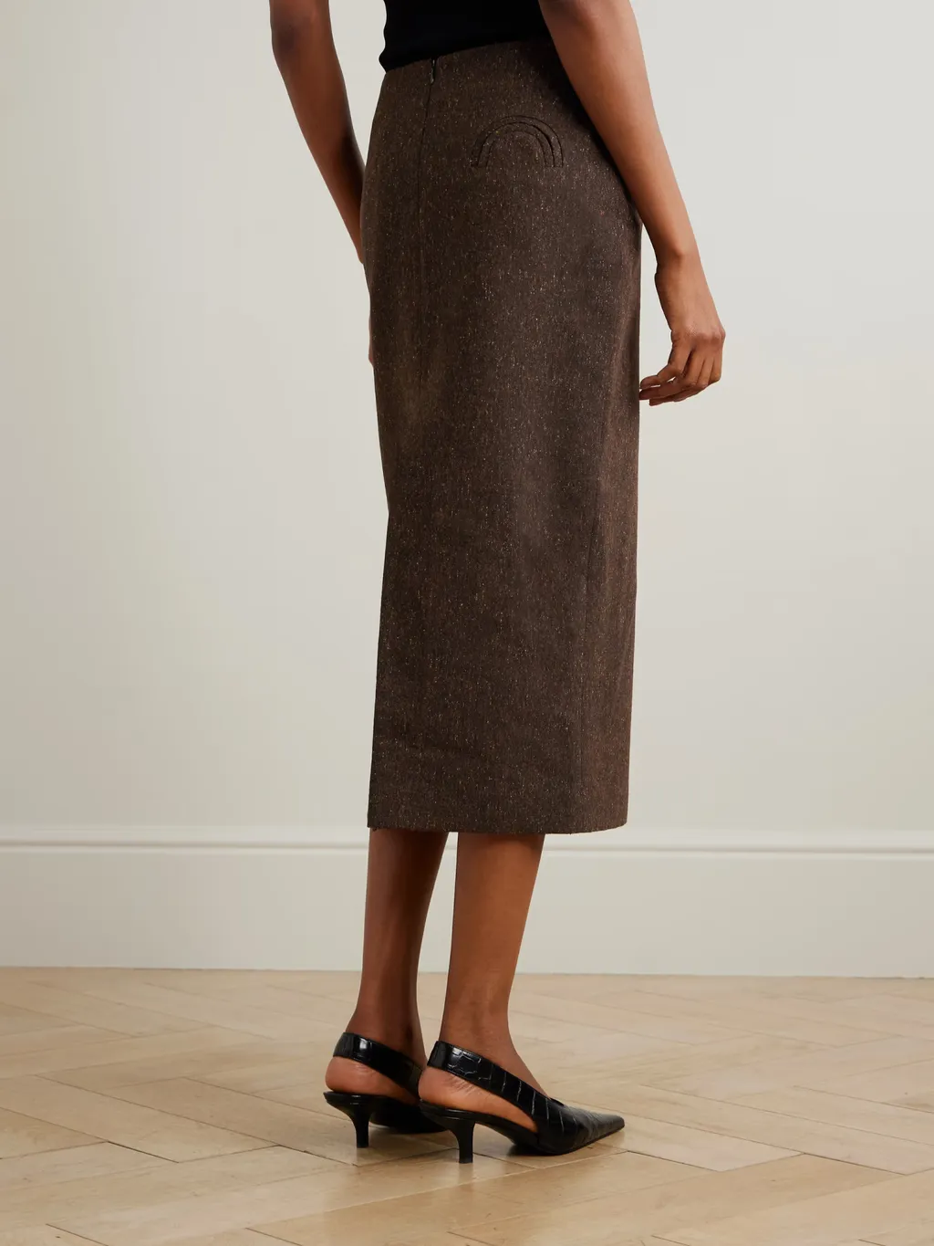 Slit Midi Skirt