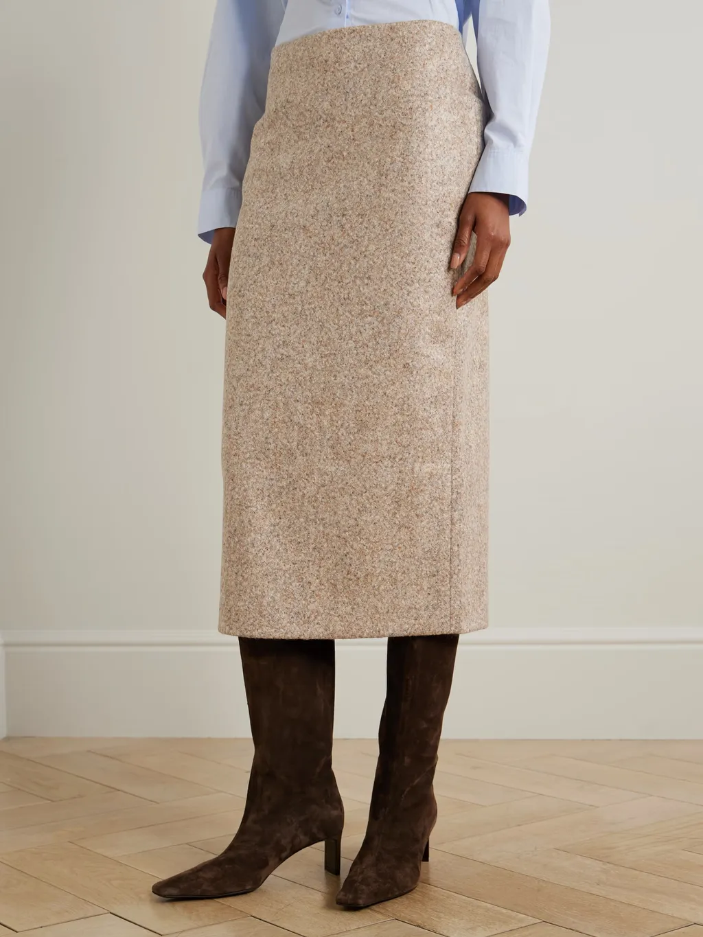 Slit Midi Skirt
