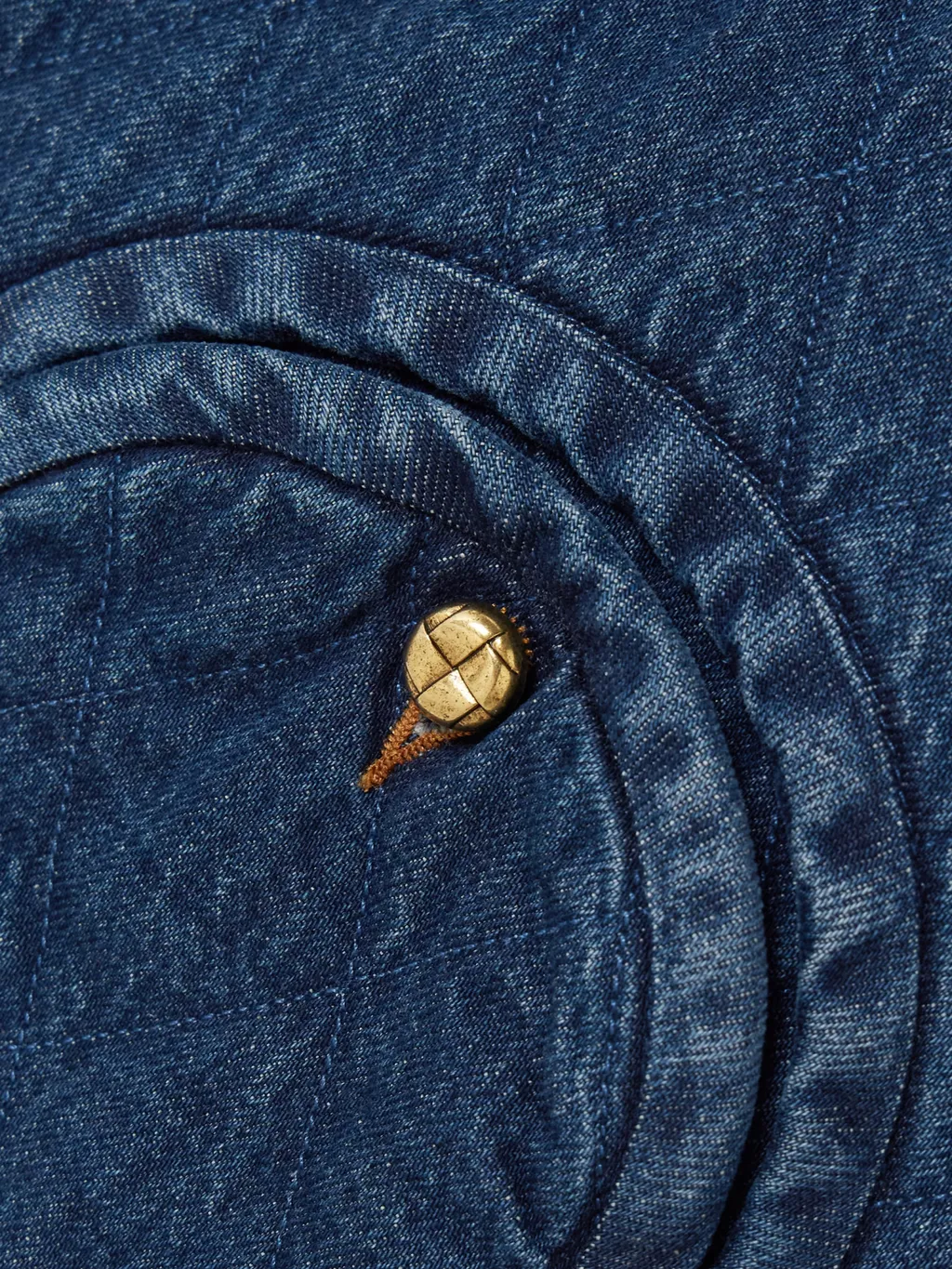Suffolk Padded Quilted Denim Vest