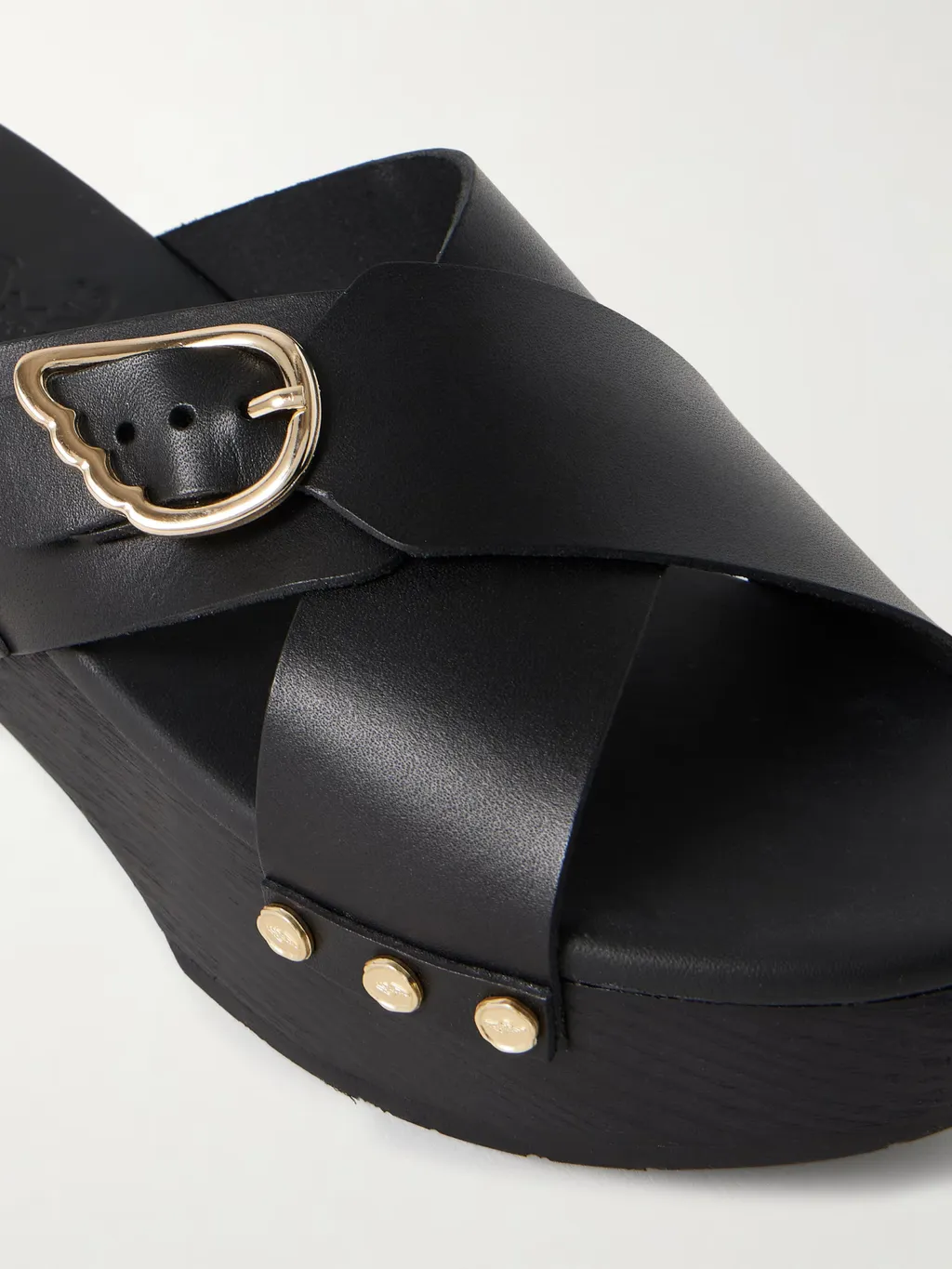 Round-Toe Platform Sandals