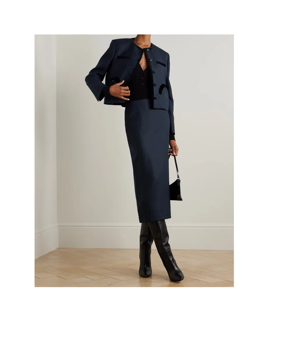 Slit Midi Skirt