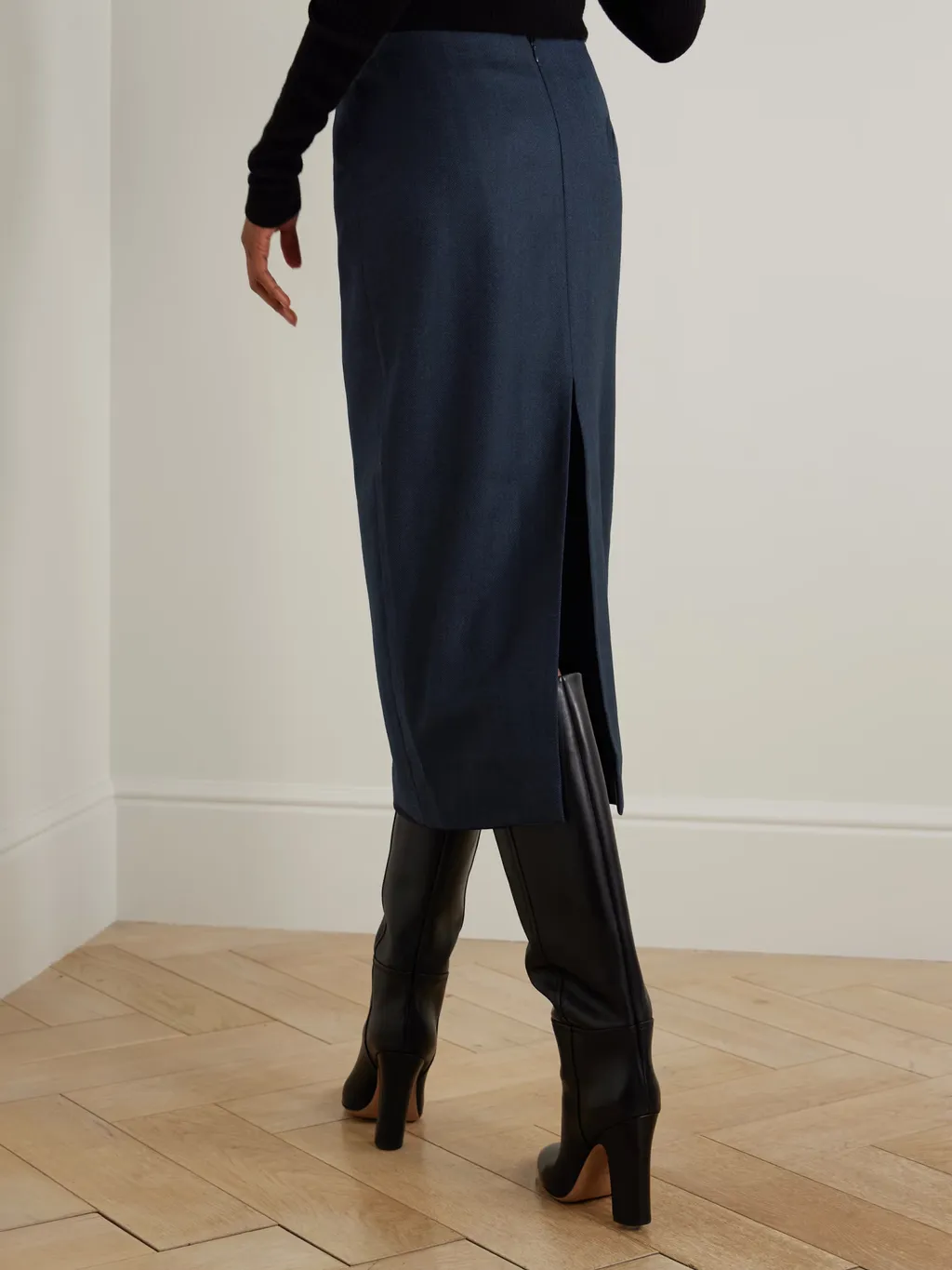 Slit Midi Skirt