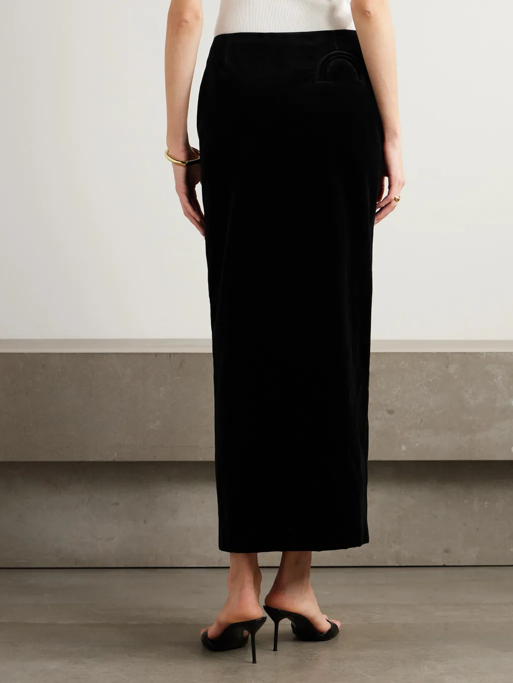 Jealousy Sussex Cotton-Velvet Maxi Skirt