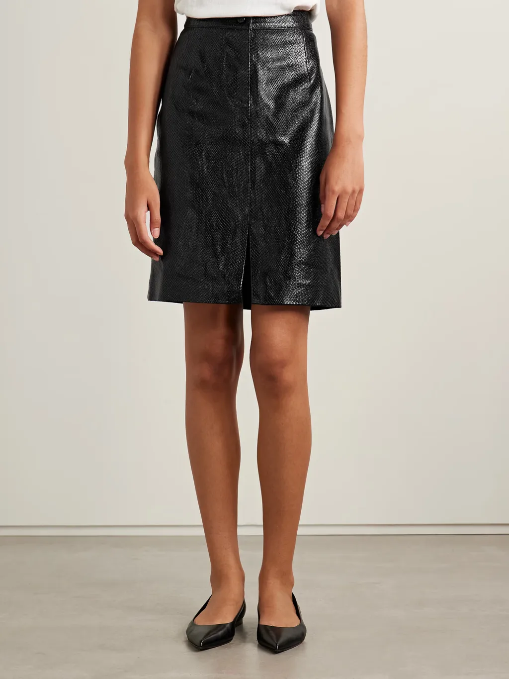 Slit Midi Skirt
