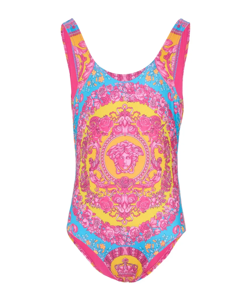 Versace Kids Medusa Printed One-Piece Swimsuit
