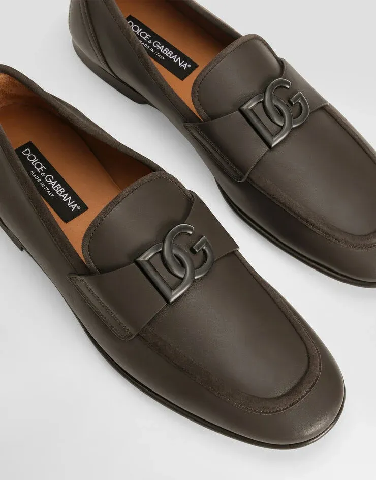 Dolce & Gabbana Erice Dg Logo Plaque Loafers