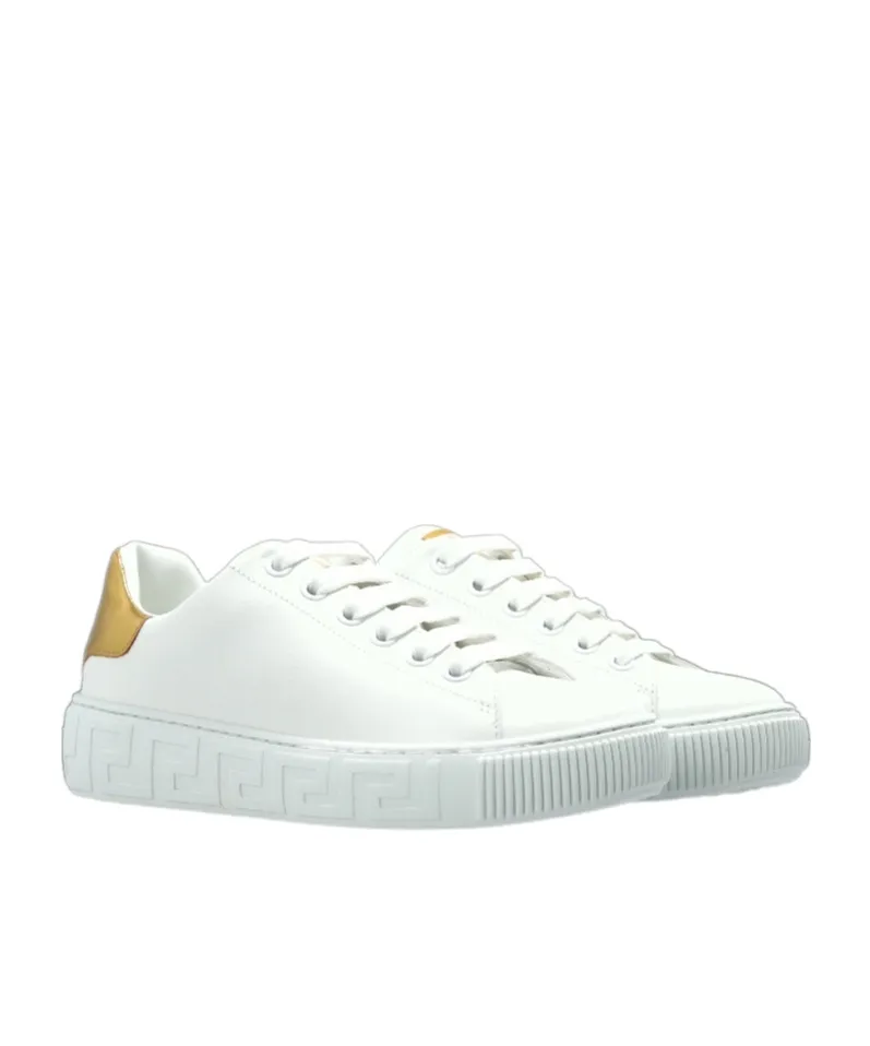 Versace Kids Logo Printed Sneakers