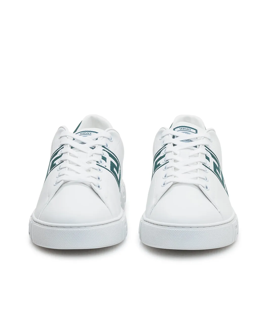 Versace Greca-Printed Lace-Up Sneakers