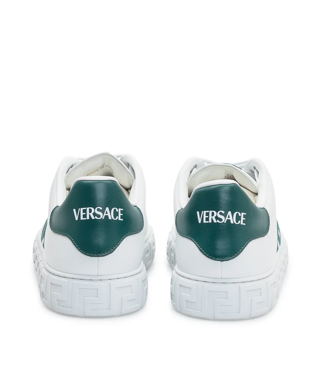 Versace Greca-Printed Lace-Up Sneakers