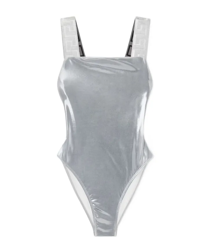 Versace Metallic One-Piece Swimsuit